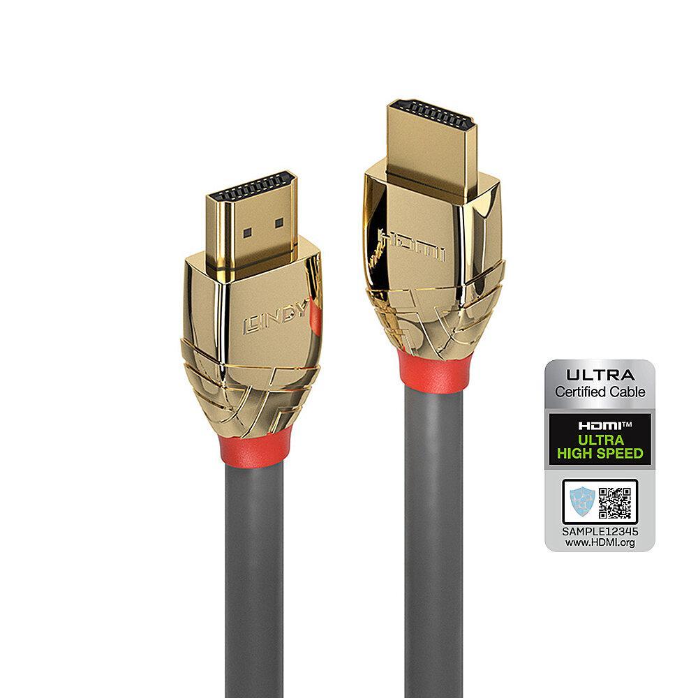 Cablu Lindy 5m Ultra High Speed HDMI Gold Line, rezolutie maxima 10240x4320@120Hz 4:2:0 12bit