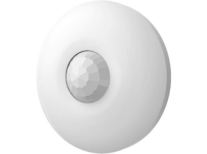 Detector PIR wireless de tavan Hikvision DS-PDCL12-EG2-WE, seria AXPRO, frecventa 868MHz,   raza de detectie 12m / 360°