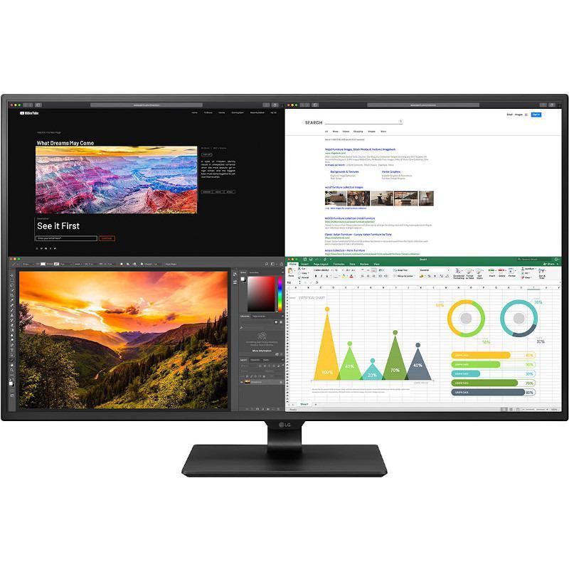 Monitor Consumer LG 43UN700-B, 42.5", 3840 x 2160 pixeli, Black, 3 ani Garantie