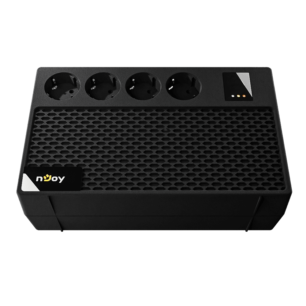 UPS nJoy Renton 650 Plus, 650VA / 360W, 4x prize Schuko conectate la baterie, fara display LCD