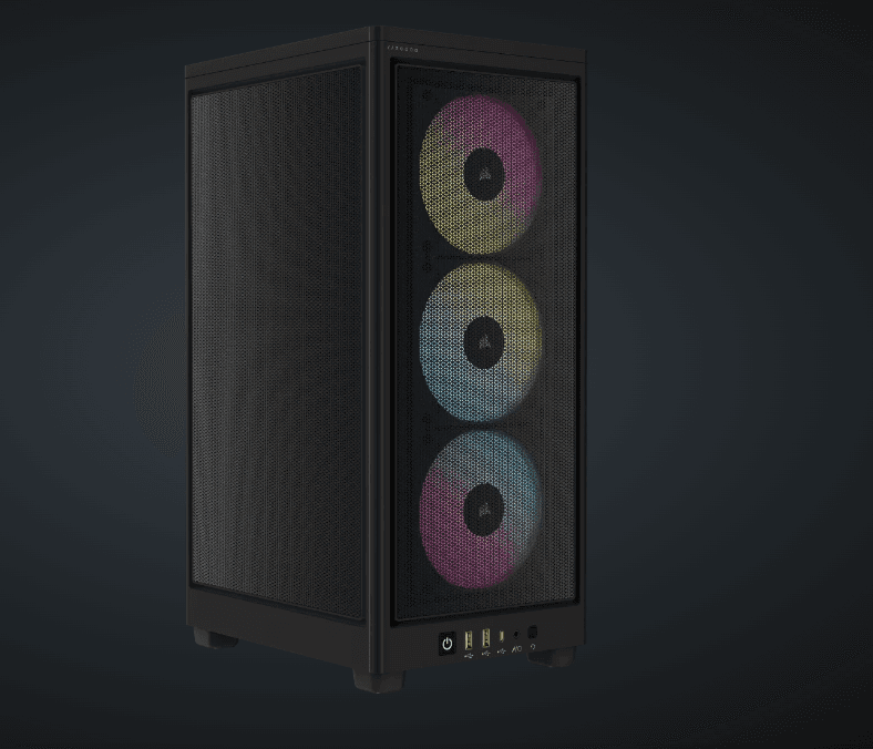Carcasa CORSAIR 2000D RGB AIRFLOW, RGB, Micro Tower, Black