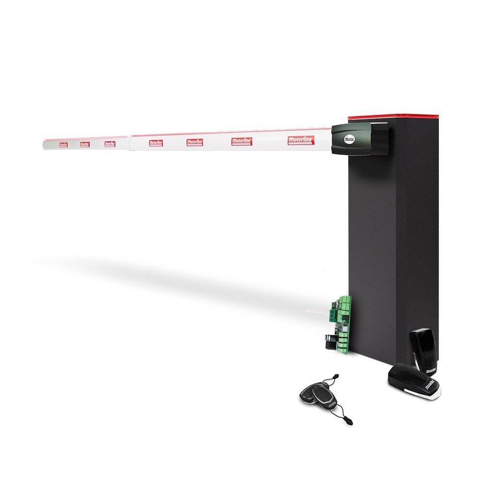 Kit bariera de acces auto cu brat telescopic fara LED Motorline KIT TURBO 6 + ZUM75HTSL-6, 6 m, 24V