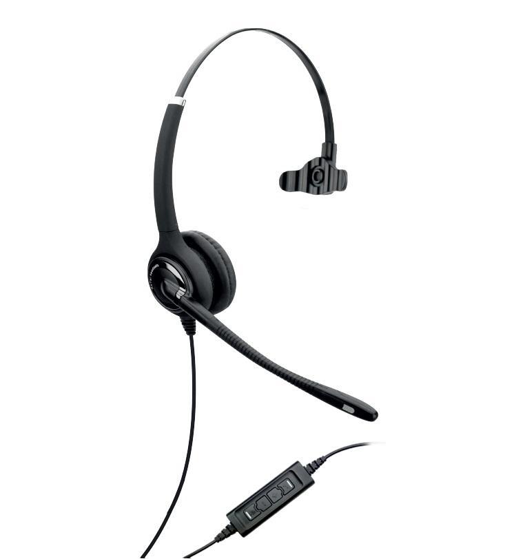 Casti Mono-casca Axtel Elite UC, Wired, noise-canceling, Multicolor