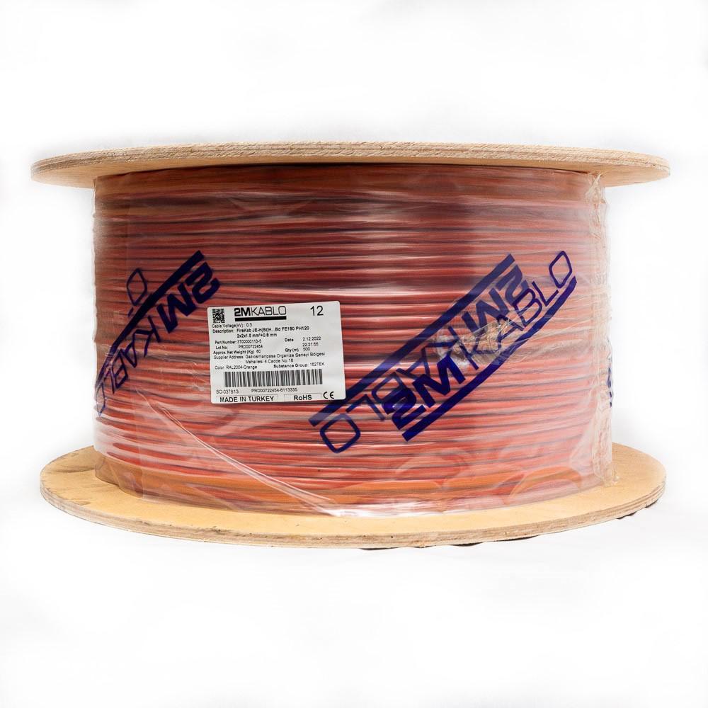"Cablu incendiu JEH(St)H...Bd FE180 PH120 2x2x1.5 mm²+0.8 ,  rezistenta la foc 120 minute