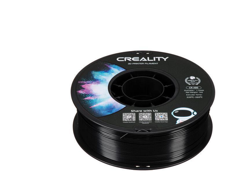 CREALITY CR-ABS 3D Printer Filament, Black, temperatura printare: 220-260, Diametru Filament: 1.75mm
