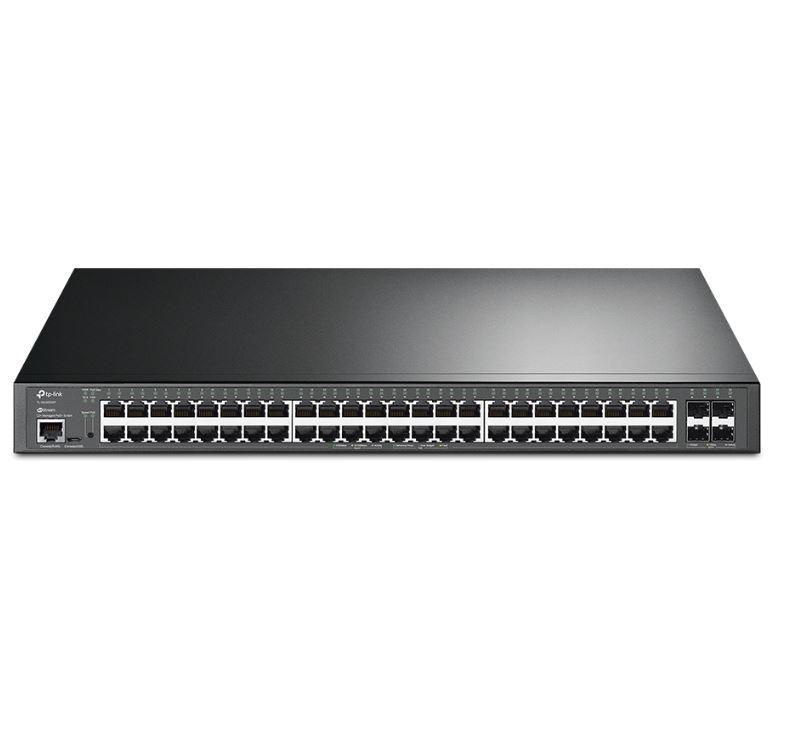 "JetStream™ 48-Port Gigabit and 4-Port 10GE SFP+ L2+ Managed Switch with 48-Port PoE+ PORT: 48× Gigabit PoE+ Ports