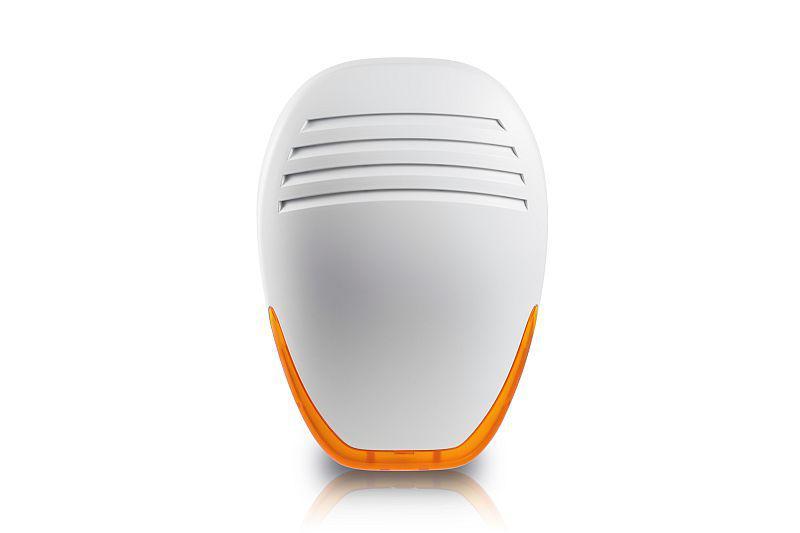 Sirena de alarma pentru exterior, Venitem HEMA L MW Matt white, design Italia, security grade 3