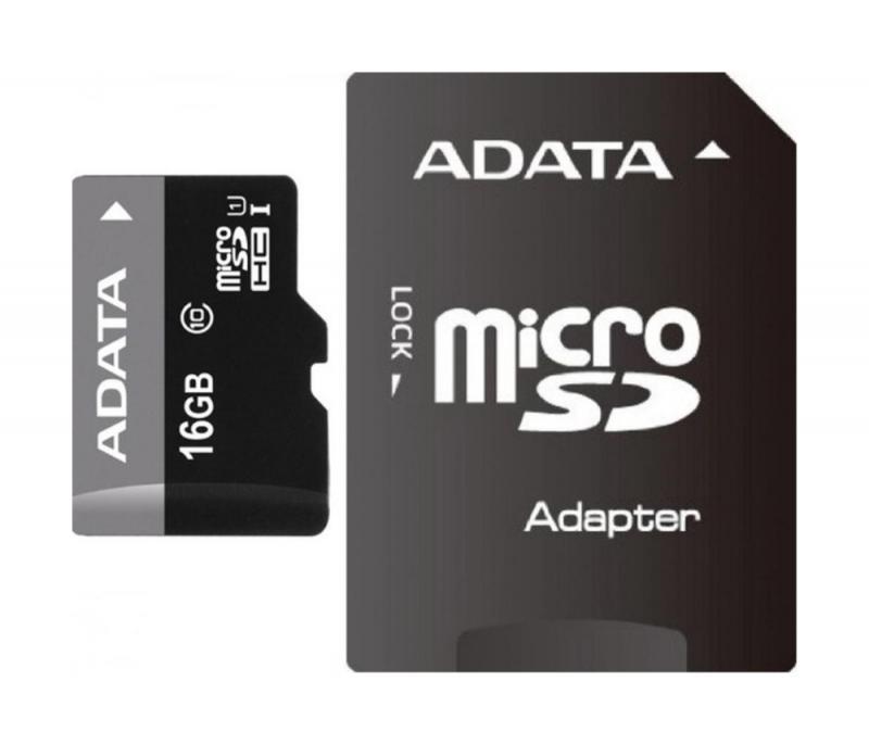 Card de Memorie MicroSDHC Adata Premier, 16GB, Adaptor SD, Class 10