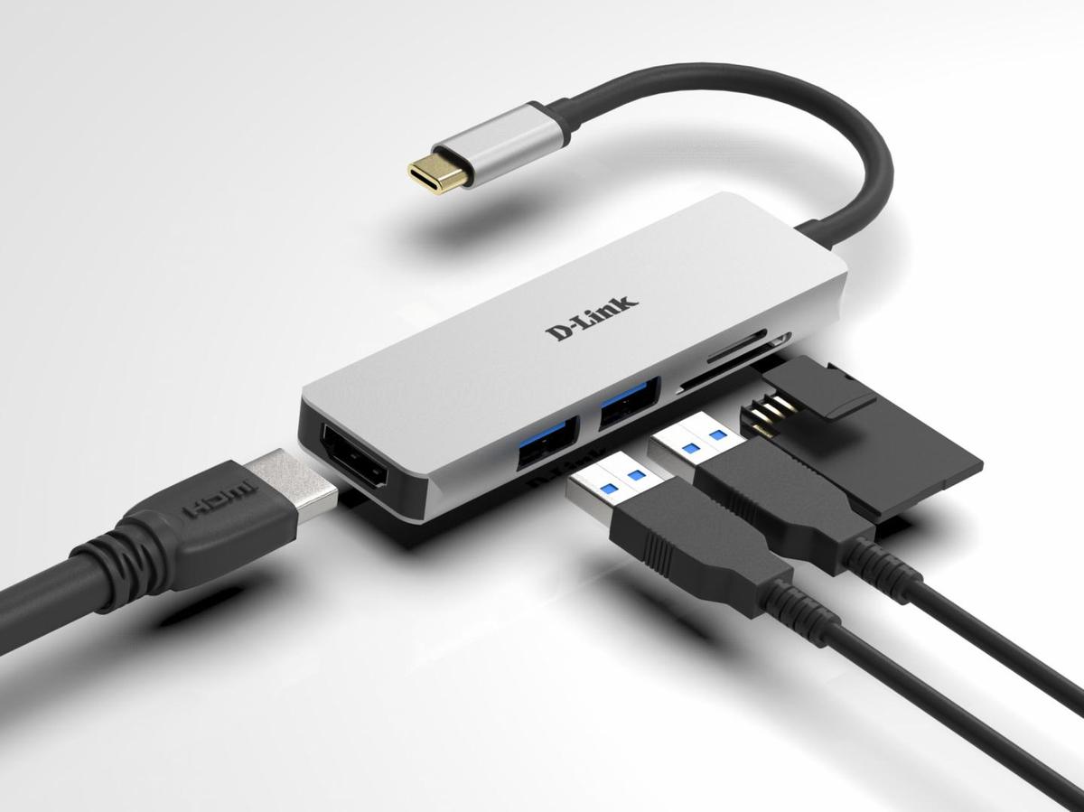 Docking station D-Link DUB-M530, USB Type-C, Aluminiu, 2 ani Garantie