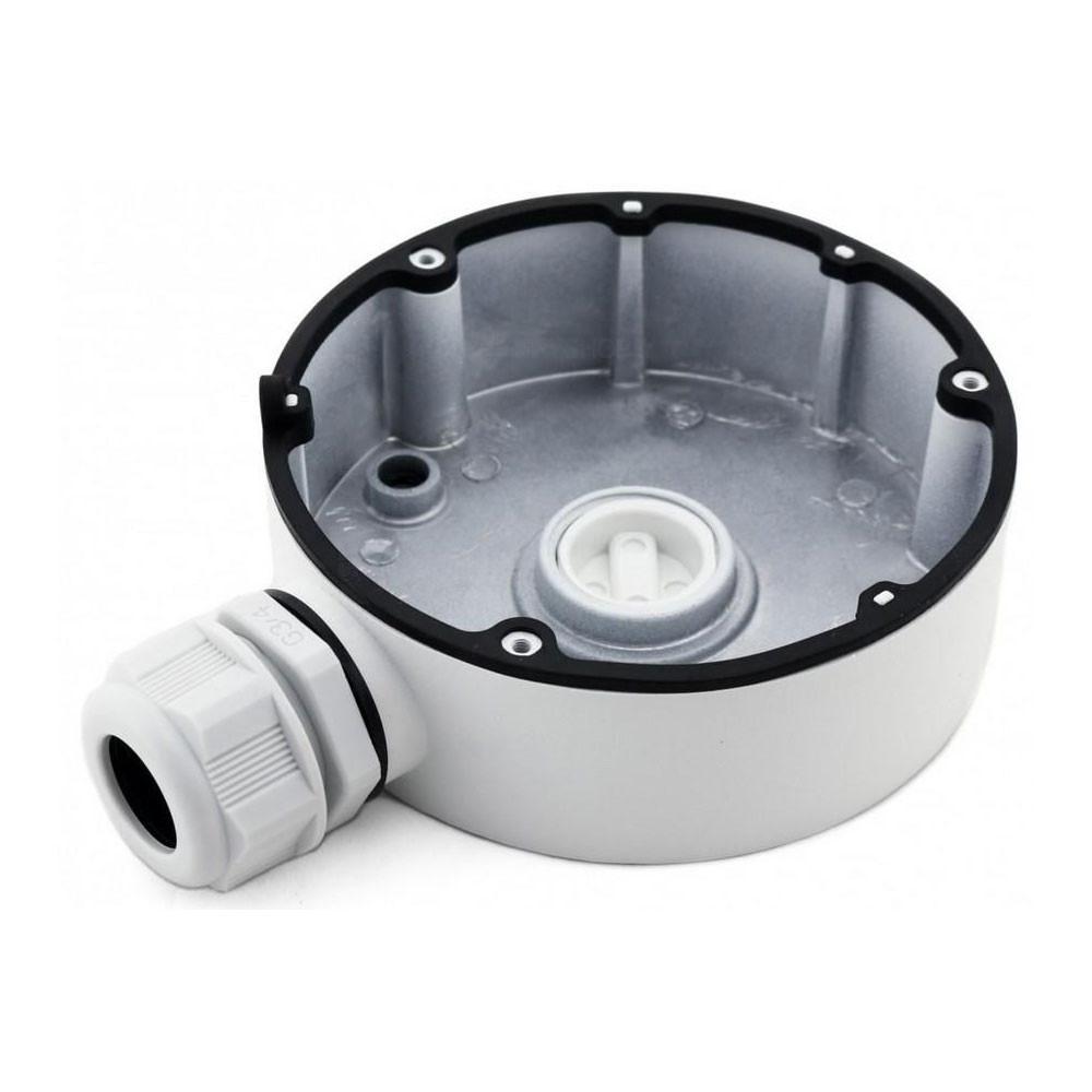 Doza de legatura pentru camera de supraveghere Hikvision White  DS- 1280ZJ-DM8; carcasa din aluminiu; dimensiuni: Φ126.7