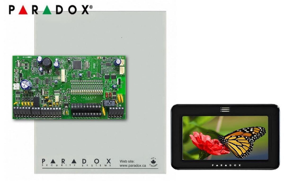 Centrala Paradox SP5500+; 5 intrări de zonă sau 10 cu ATZ