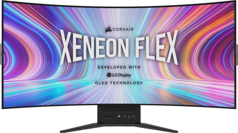 Monitor Commercial CORSAIR XENEON FLEX 45WQHD240, 45", 3440 x 1440 pixeli, Black, 3 ani Garantie