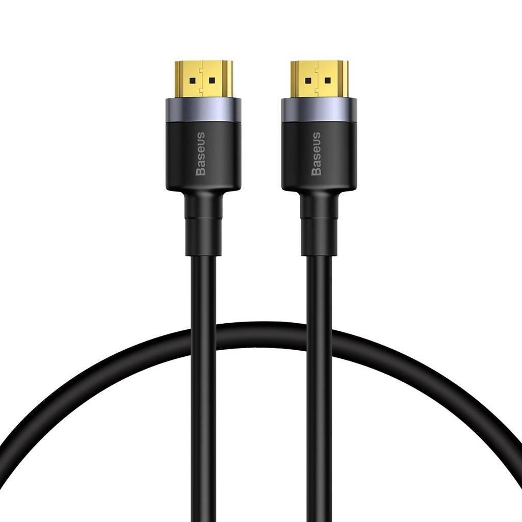 CABLU video Baseus Cafule, HDMI (T) la HDMI (T), rezolutie maxima 4K UHD (3840 x 2160) la 60 Hz, conectori auriti, 3m