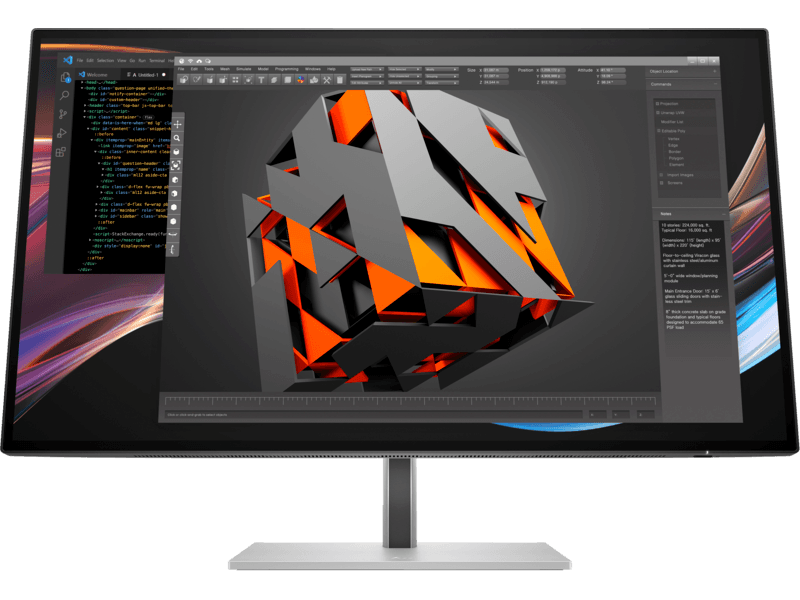 Monitor Commercial HP Series 7 Pro 732PK, 31.5", 3840 x 2160 pixeli, Black-Silver, 3 ani Garantie