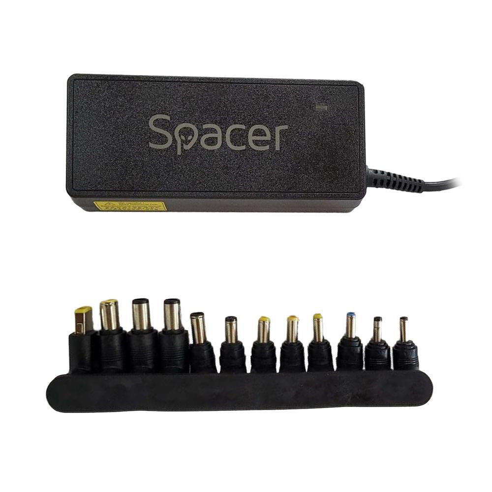 Incarcator Laptop SPACER SPNA-UNIV-12, 90W, Negru, 2 ani Garantie