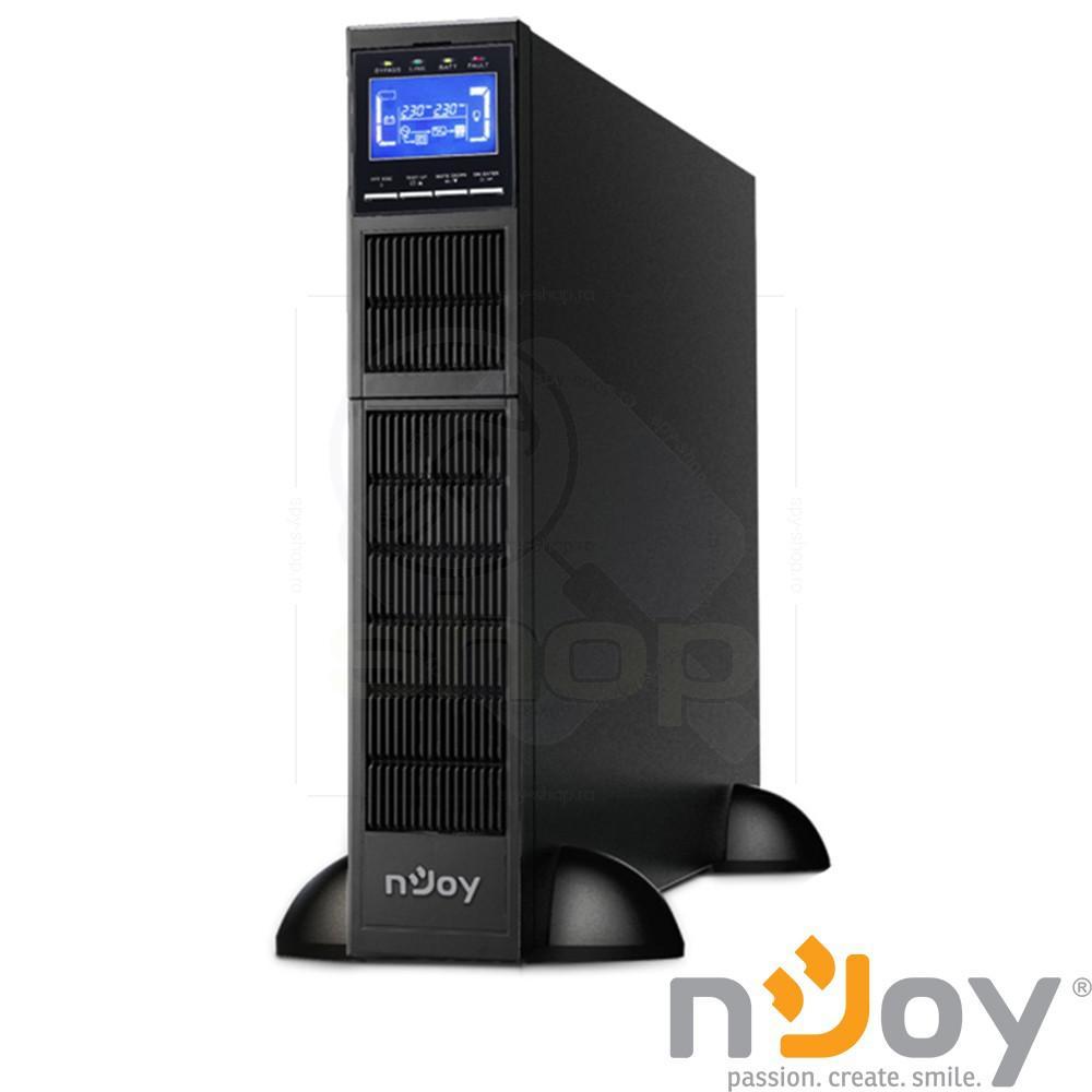 UPS nJoy Balder 10000, 10000VA/10000 W, On-line, LCD Display, Management, Rack/Tower, Dubla conversie, 2U