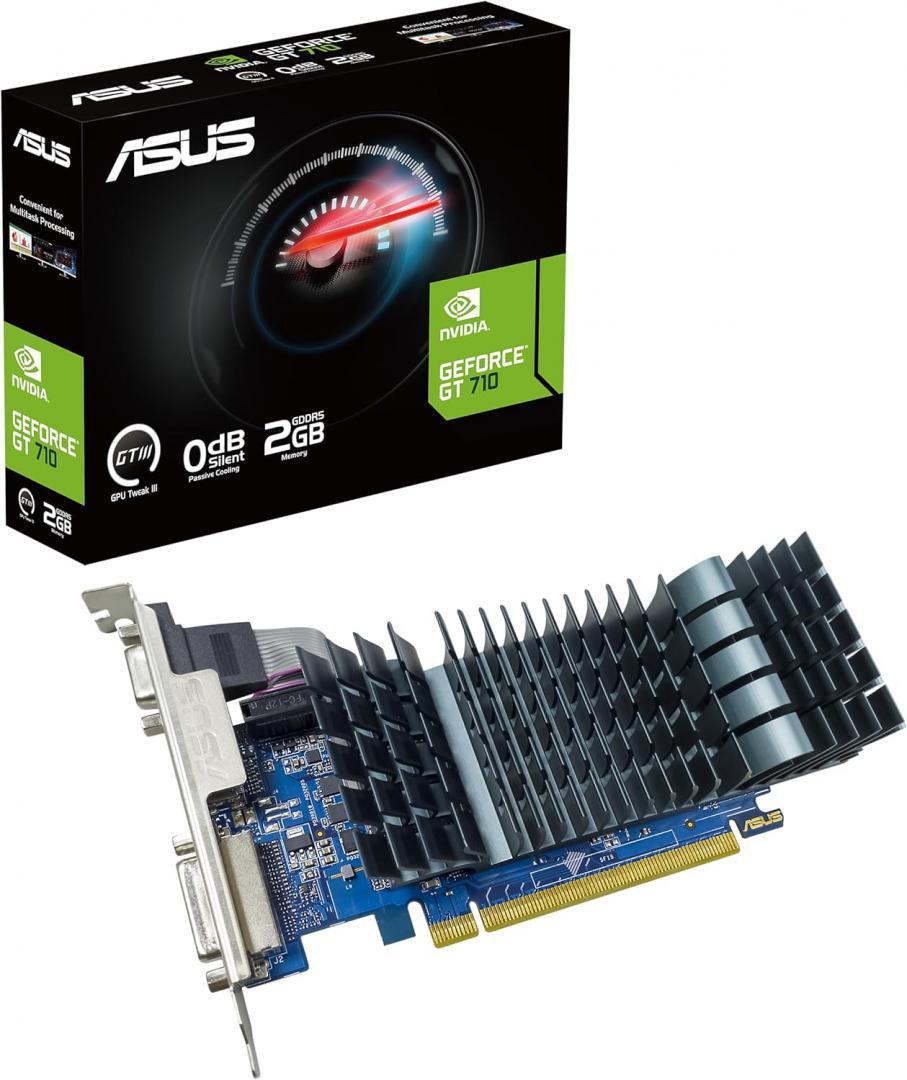 Placa video ASUS GeForce GT 710, 2GB GDDR5, PCI Express 2.0, 64-bit