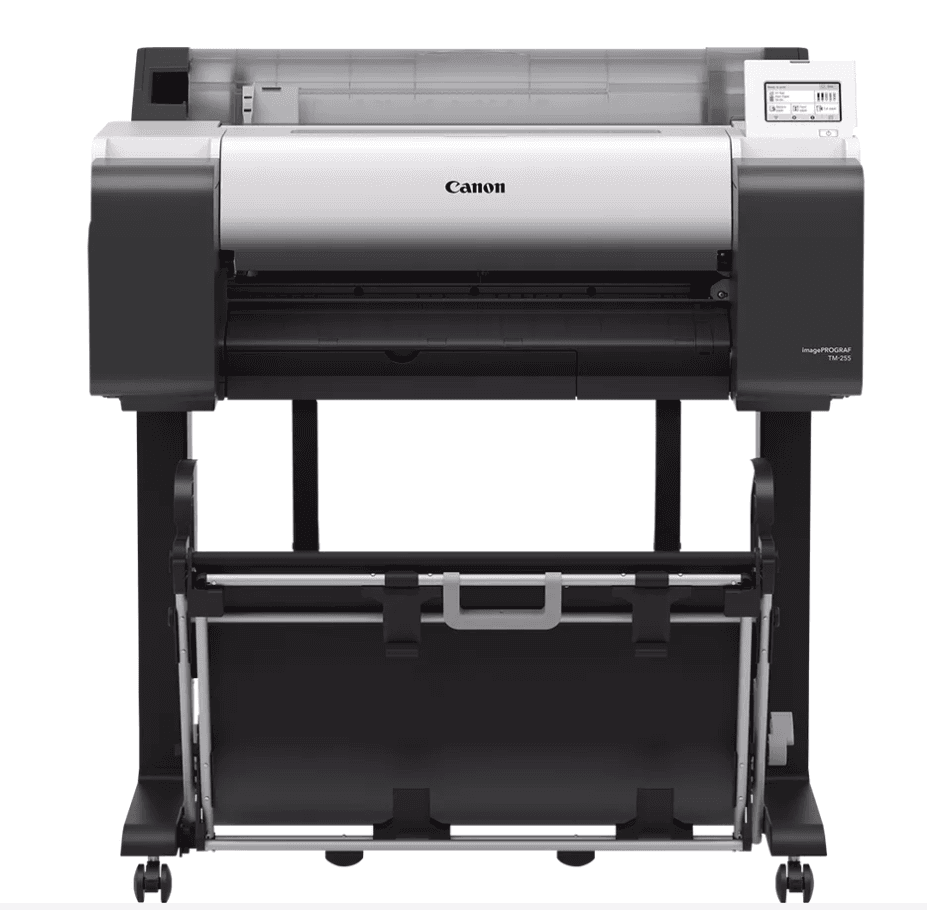 Plotter Canon imagePROGRAF TM-255 + HDD 500GB, 24"(610mm), format A1, 5 culori, rezolutie max 2400x1200dpi, memorie 2GB