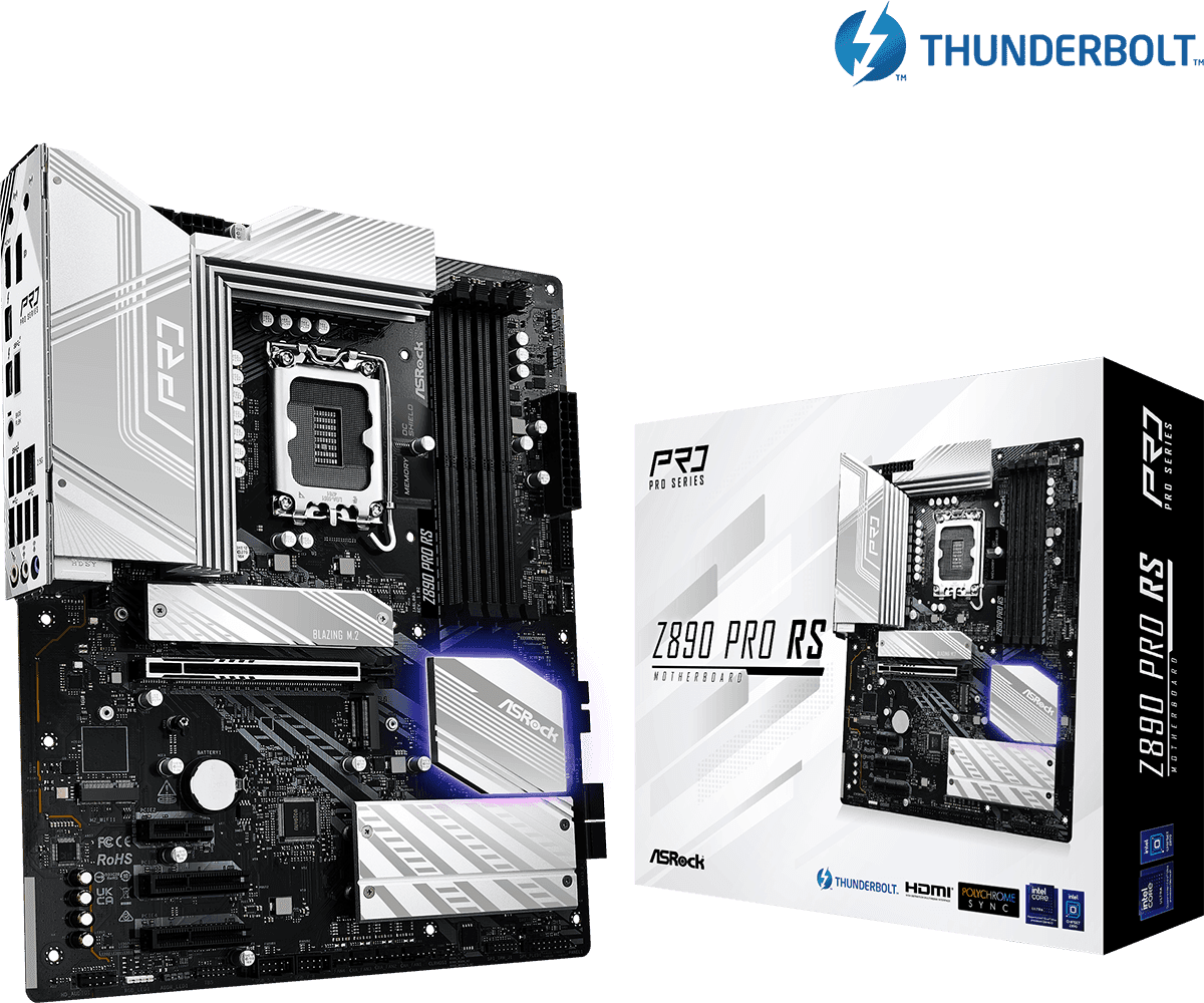 Placa de baza ASRock Z890 Pro RS, Socket 1851, DDR5, ATX