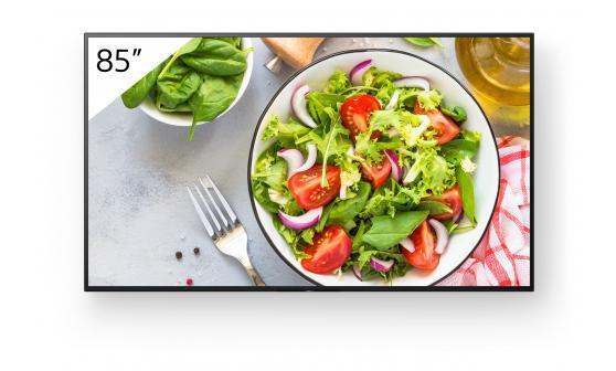 Monitor signage Sony BZ35L, 85", 550nit, 24/7, UHD, panel VA, D-LED, 15.9ms, contrast static 6000:1