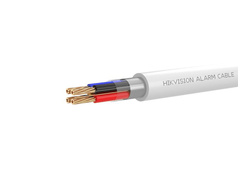 Cablu alarma Hikvision DS-1AC4APL1; 4 fire: 4×0.22 mm2, rezistenta foc: CPR Eca, 25AWG, material cupru integral