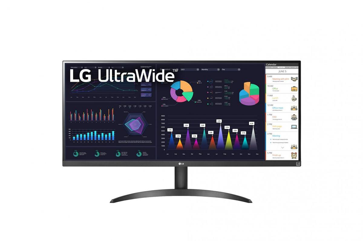 Monitor Consumer LG 34WQ500-B, 34", 2560 x 1080 pixeli, Black, 2 ani Garantie