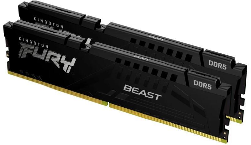 Memorie RAM Kingston FURY Beast, 64GB DDR5, 5200MHz, CL36