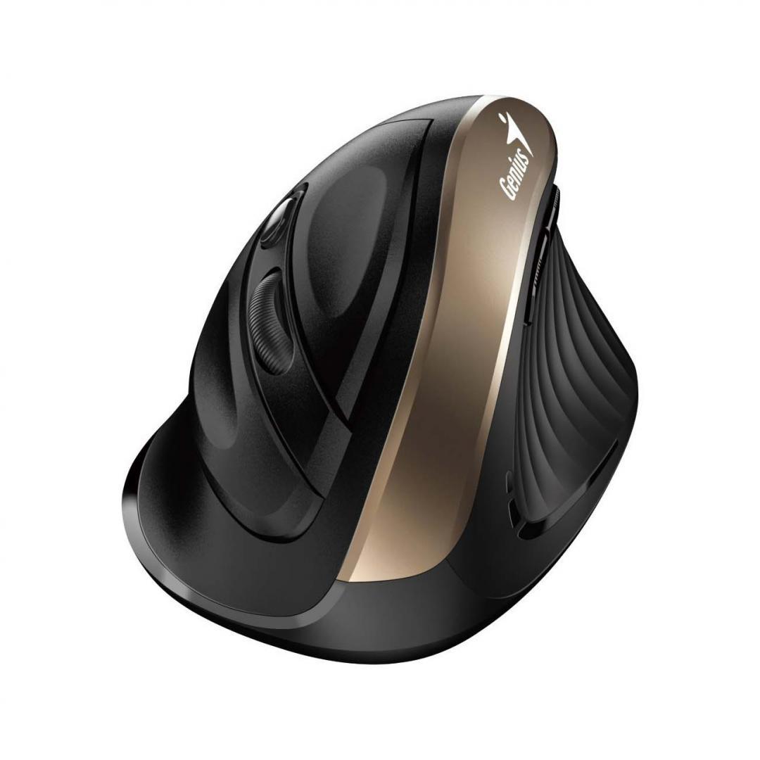 Mouse Wireless Genius Ergo NX-8200S, 1600 dpi, Auriu