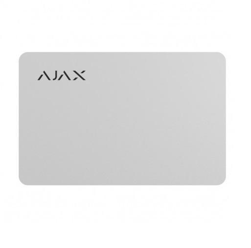 Cartela de proximitate Ajax Pass WH, 13.56 MHz, alb;Criptare 128-bit; Protectii: criptare, autentificare
