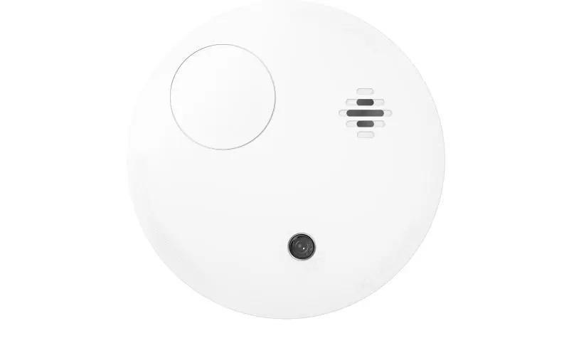 Detector de fum wireless Hikvision DS-PDSMK-E-WE, frecventa operare: 868MHz, criptare: AES-128 Encryption