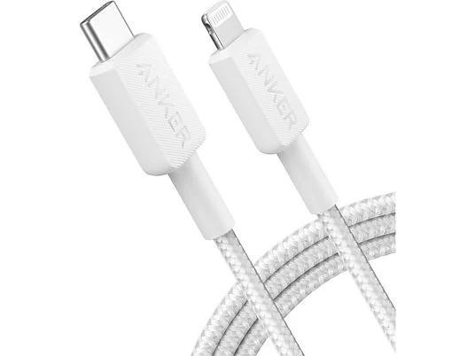 Cablu alimentare si date Anker, USB Type-C (T) la Lightning (T), lungime 1.8m, rata transfer 480 Mbps, invelis nylon