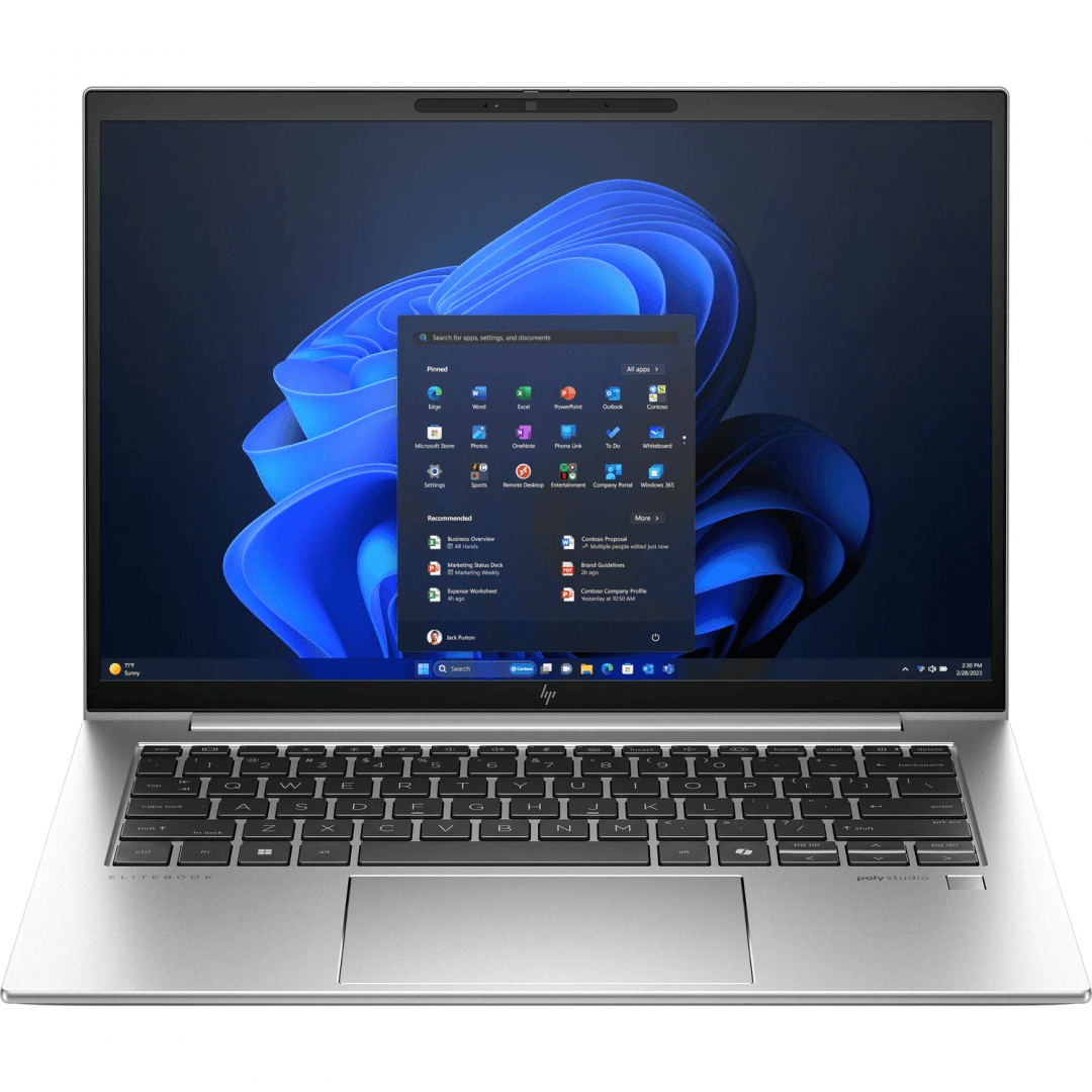 Laptop Business HP EliteBook 840 G11, cu procesor Intel Core Ultra 7 155U, 14'' IPS, 16 GB DDR5, 1 TB SSD PCIe NVMe
