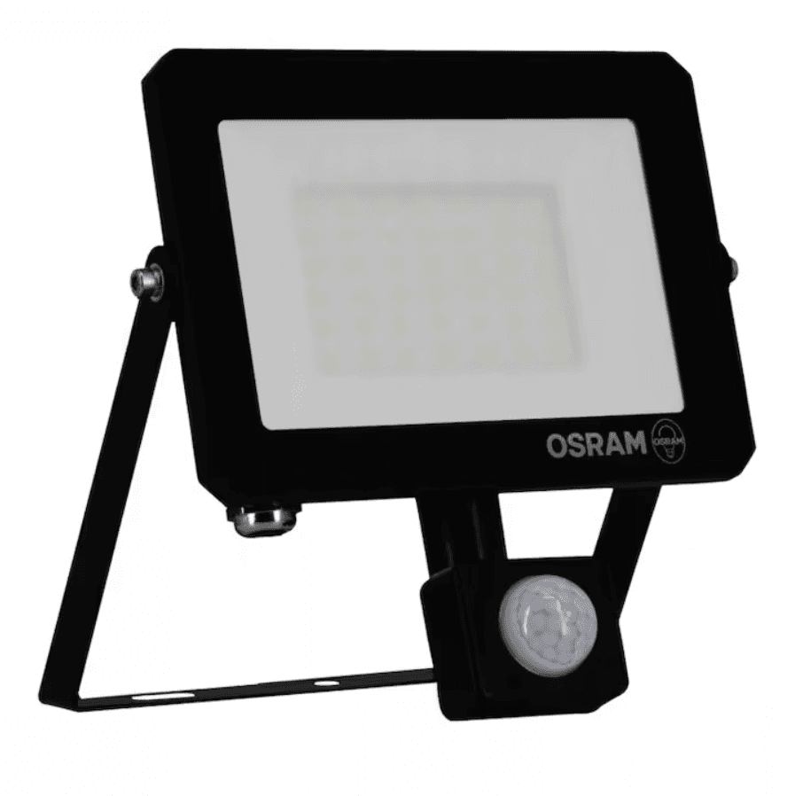 Proiector LED cu senzor de miscare si lumina Osram LUX, 30W, 220-240V, 2700 lm, lumina neutra (4000K), IP65, Negru