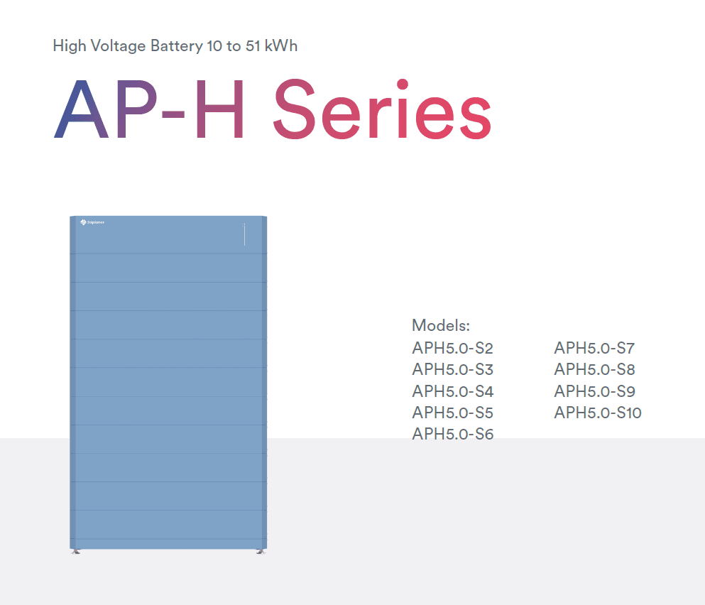 Solplanet High Voltage Battery Module 5.12kWh, AP-H, IP65