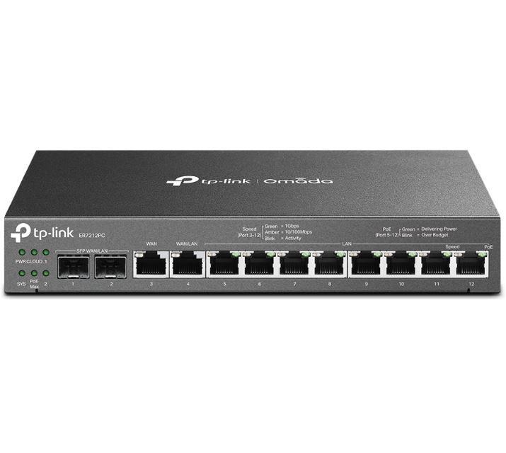 "Omada Gigabit VPN Router with PoE+ Ports and Controller Ability PORT: 2× Gigabit SFP WAN/LAN Port