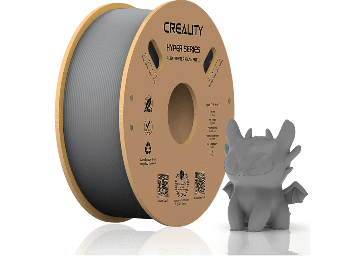 CREALITY HYPER PLA 3D Printer Filament, Grey, Temperatura printare: 200-220 grade celsius, Diametru filament: 1.75mm