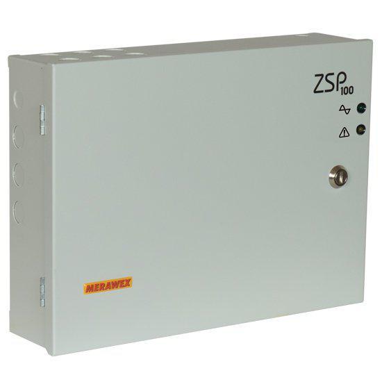 Sursa de alimentare pentru sisteme de detectie incendiu 24V/5.5A in cutie metalica Merawex ZSP100-5.5A-07