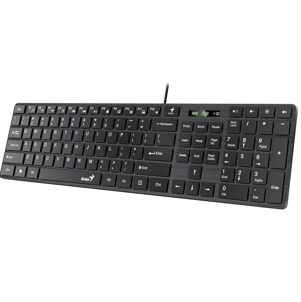 Tastatura Genius SlimStar 126, USB, Negru