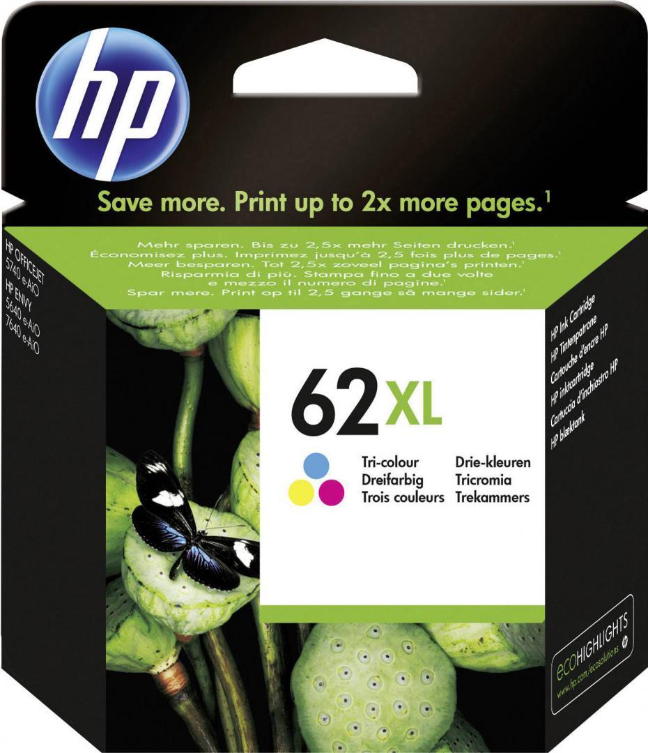 Cartus HP 62XL, Cyan, Magenta, Yellow