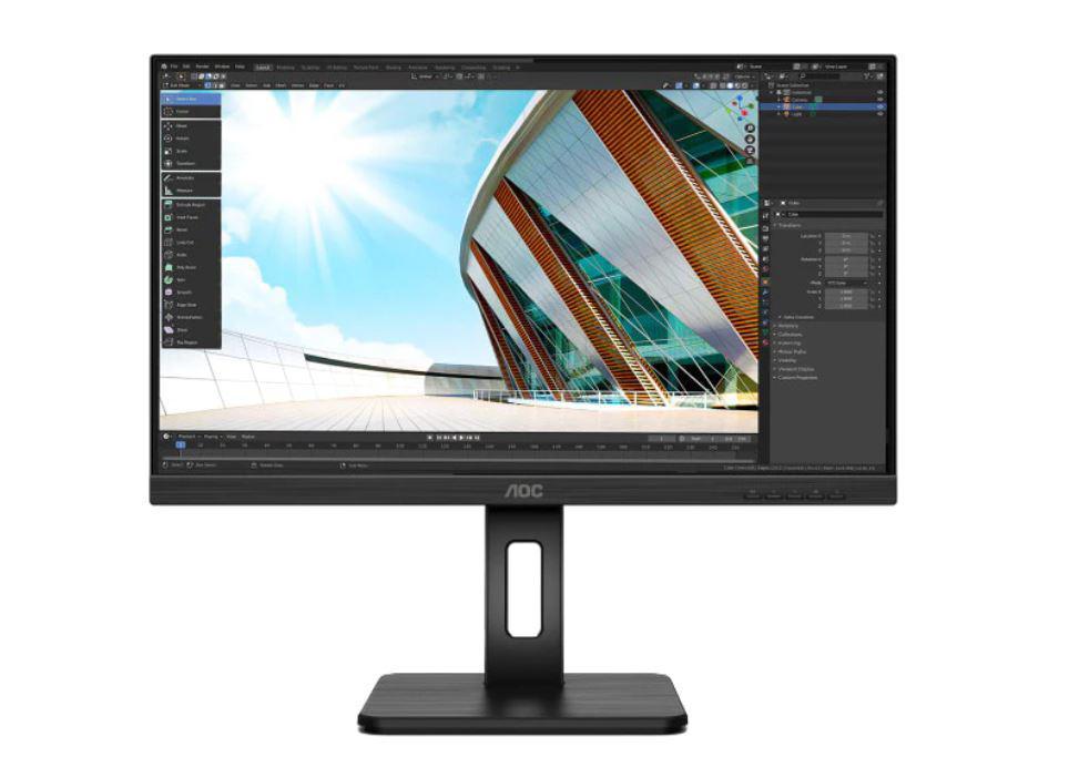 Monitor Consumer AOC P2 27P2C, 27", 1920 x 1080 pixeli, Black, 3 ani Garantie