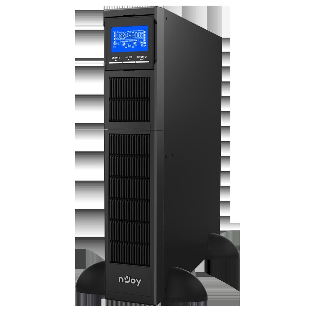 UPS nJoy Balder 3000, 3000VA/ 3000W, On-line, LCD Display, Montare Rack/Tower, 8 Prize IEC 13 1x IEC C19