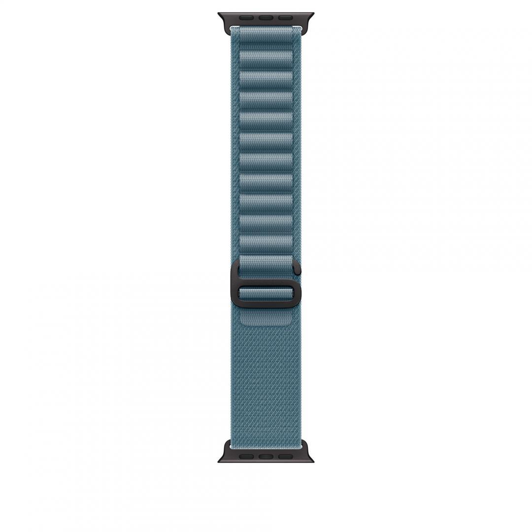Curea pentru Apple Watch 49mm Light Blue Alpine Loop - Large - Black Titanium Finish