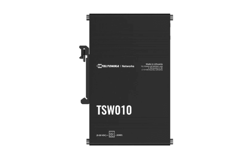 TELTONIKA INDUSTRIAL 5PORT SWITCH TSW010, Interfata: 5 x ETH port, 10/100 Mbps, supports auto MDI/MDIX crossover