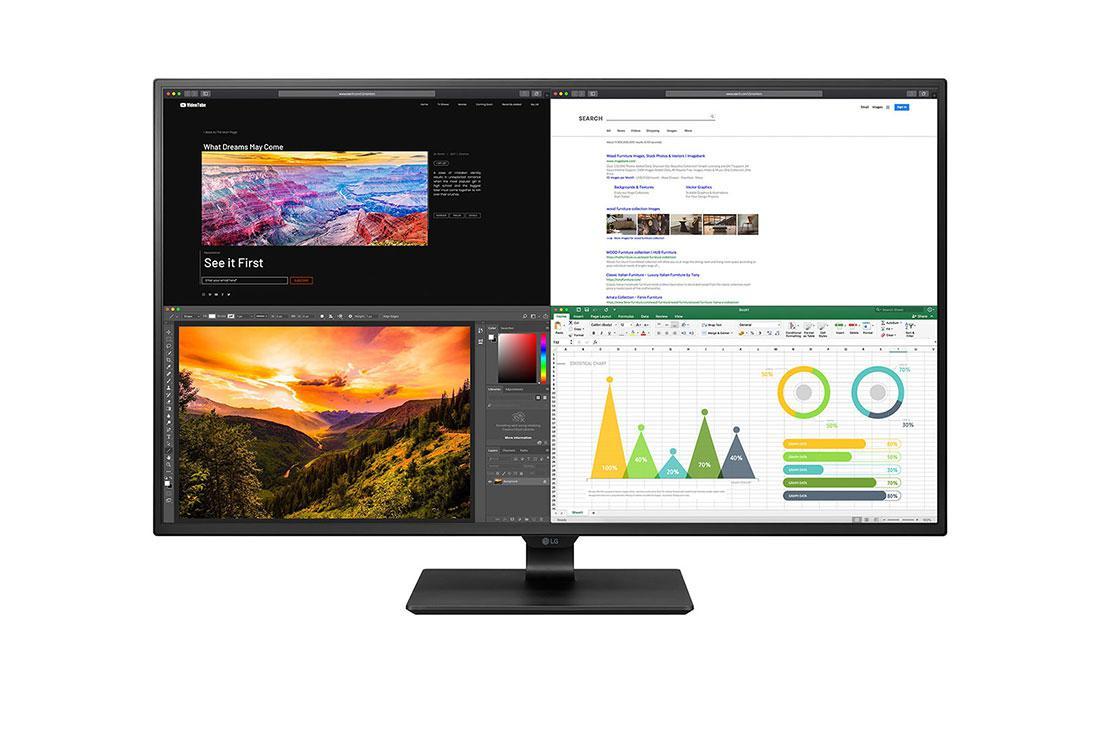Monitor Consumer LG 43UN700P-B, 42.5", 3840 x 2160 pixeli, Black, 3 ani Garantie