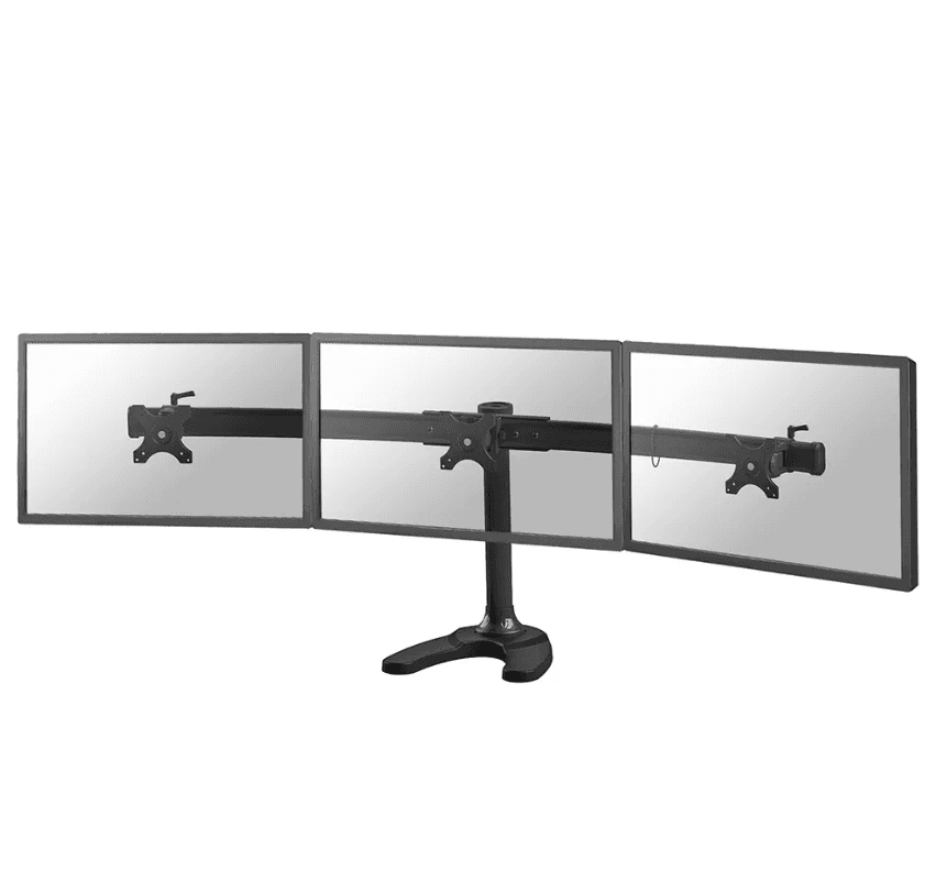 Suport triplu monitor de birou Neomounts FPMA-D700DD3; pentru display- uri cu diagonale 10"-27"