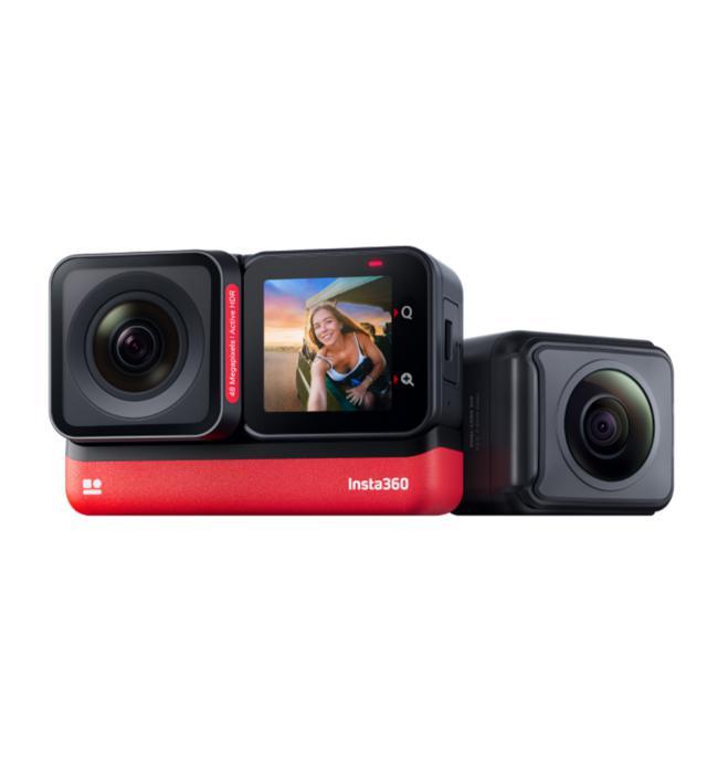 Camera video sport Insta360 ONE Rs Twin Edition, 5.7K, 360°, 4K Wide Angle, Waterproof, HDR, Voice Control