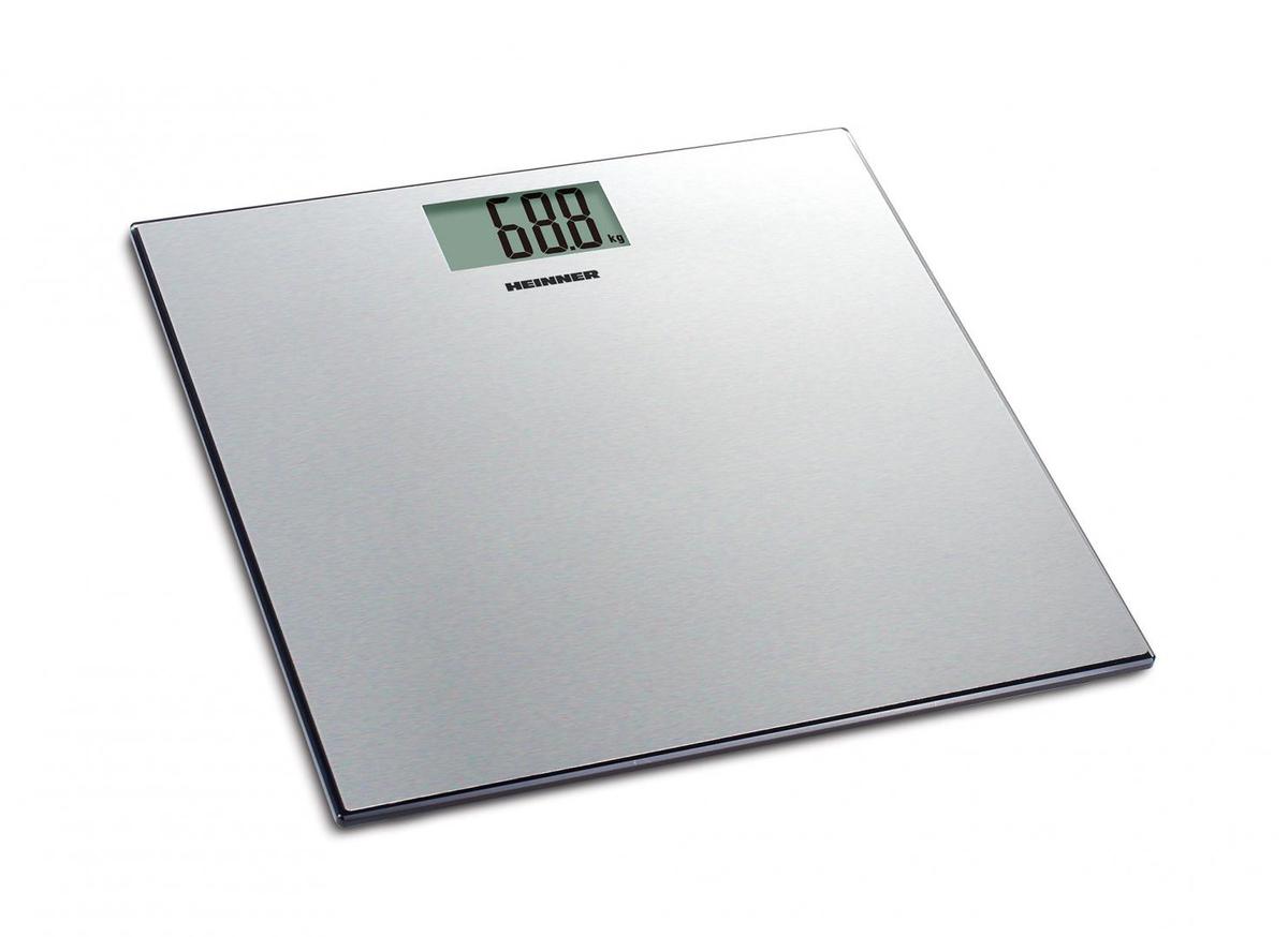 Cantar de baie Heinner SoftSilver 180 HBS-180SS, platforma din inox, capacitate maxima: 180kg, display LCD