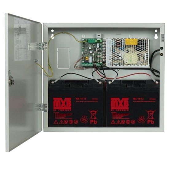Sursa de alimentare pentru sisteme de detectie incendiu 24V/5.5A in cutie metalica Merawex ZSP100-5.5A-18