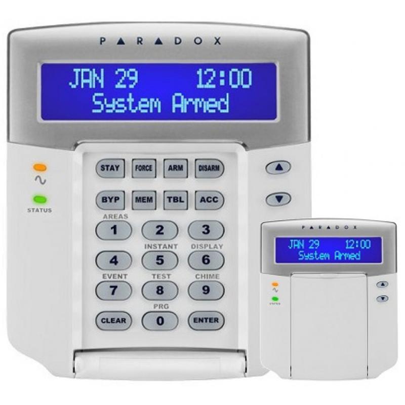 Tastatura LCD monocrom, 32 caractere; • compatibilitate: EVO • afisarea zonelor in alarma pâna la dezarmarea sistemului