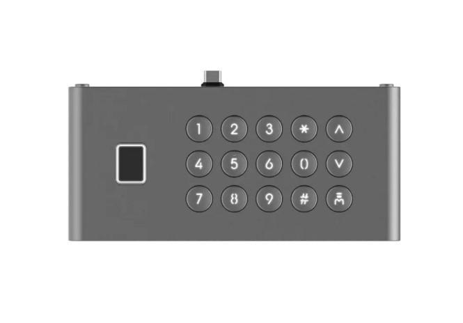 Modul cu tastatura si cititor de amprenta pentru videointerfonul Hikvision KD9633 , capacity fingerprint 5000